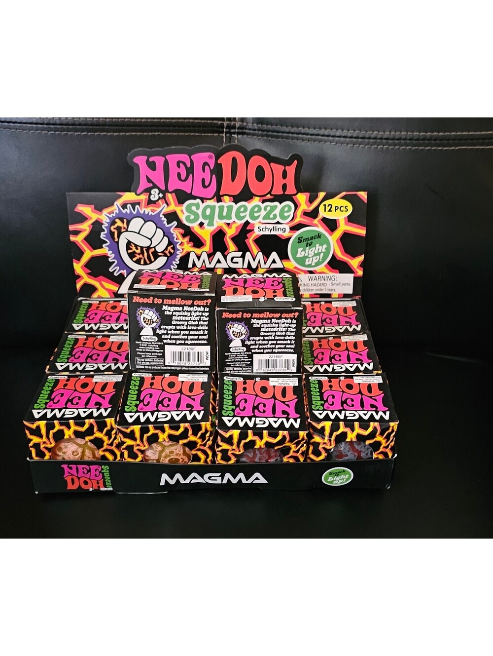 Authentic needoh magma orange new rare hard to find lights up